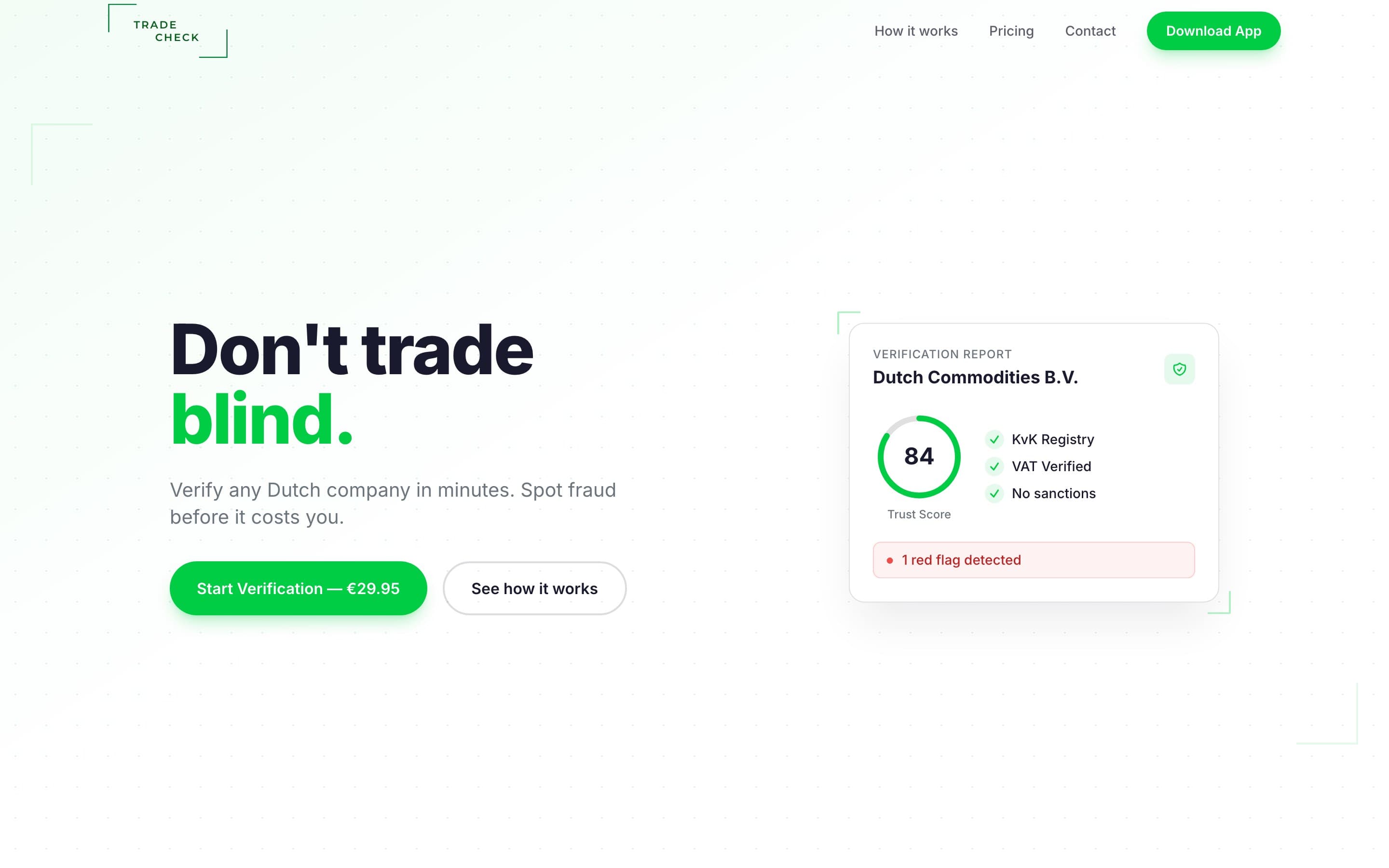 TradeCheck — verify Dutch trading partners in minutes