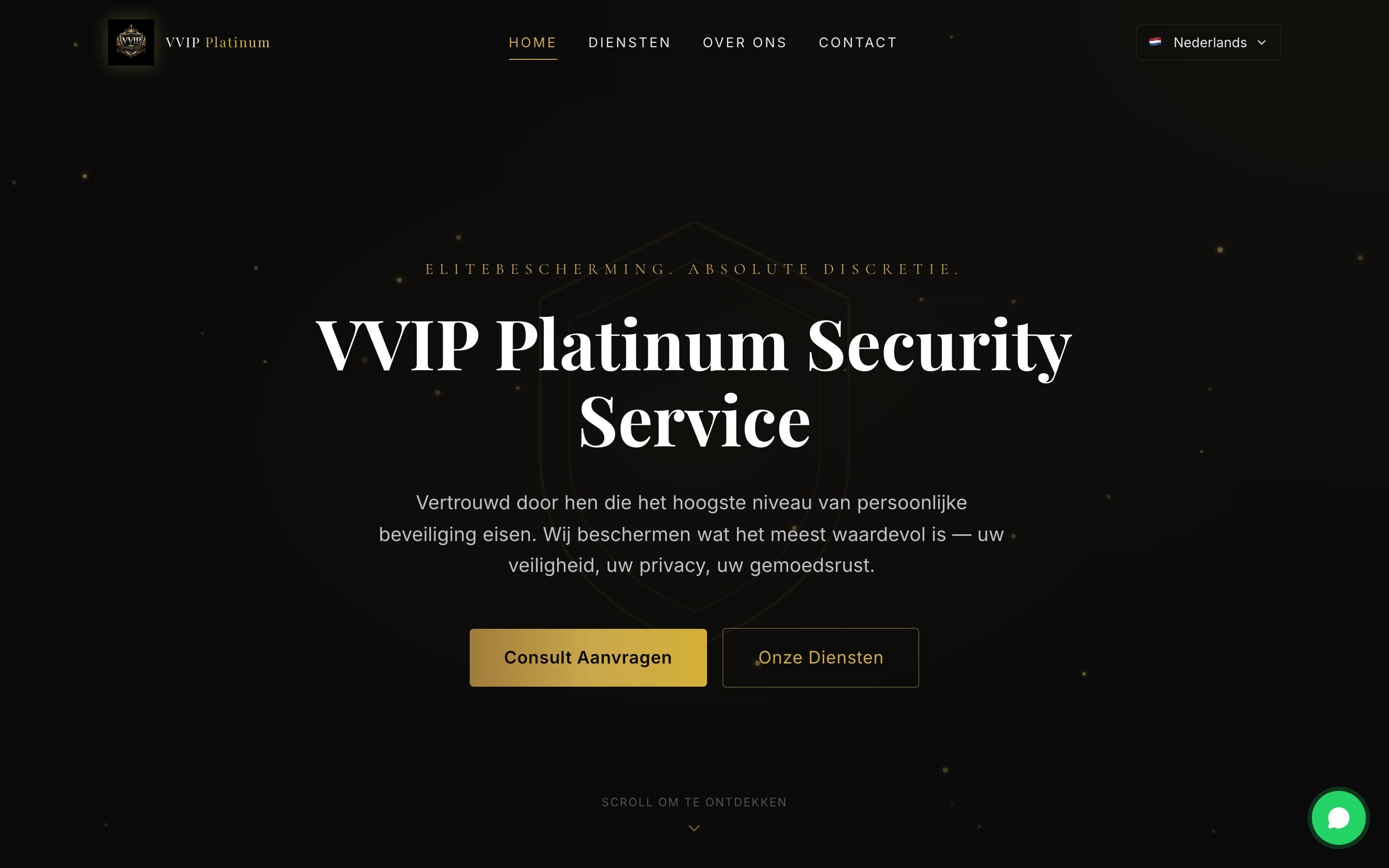 VVIP Platinum Security Service — elite protection, absolute discretion
